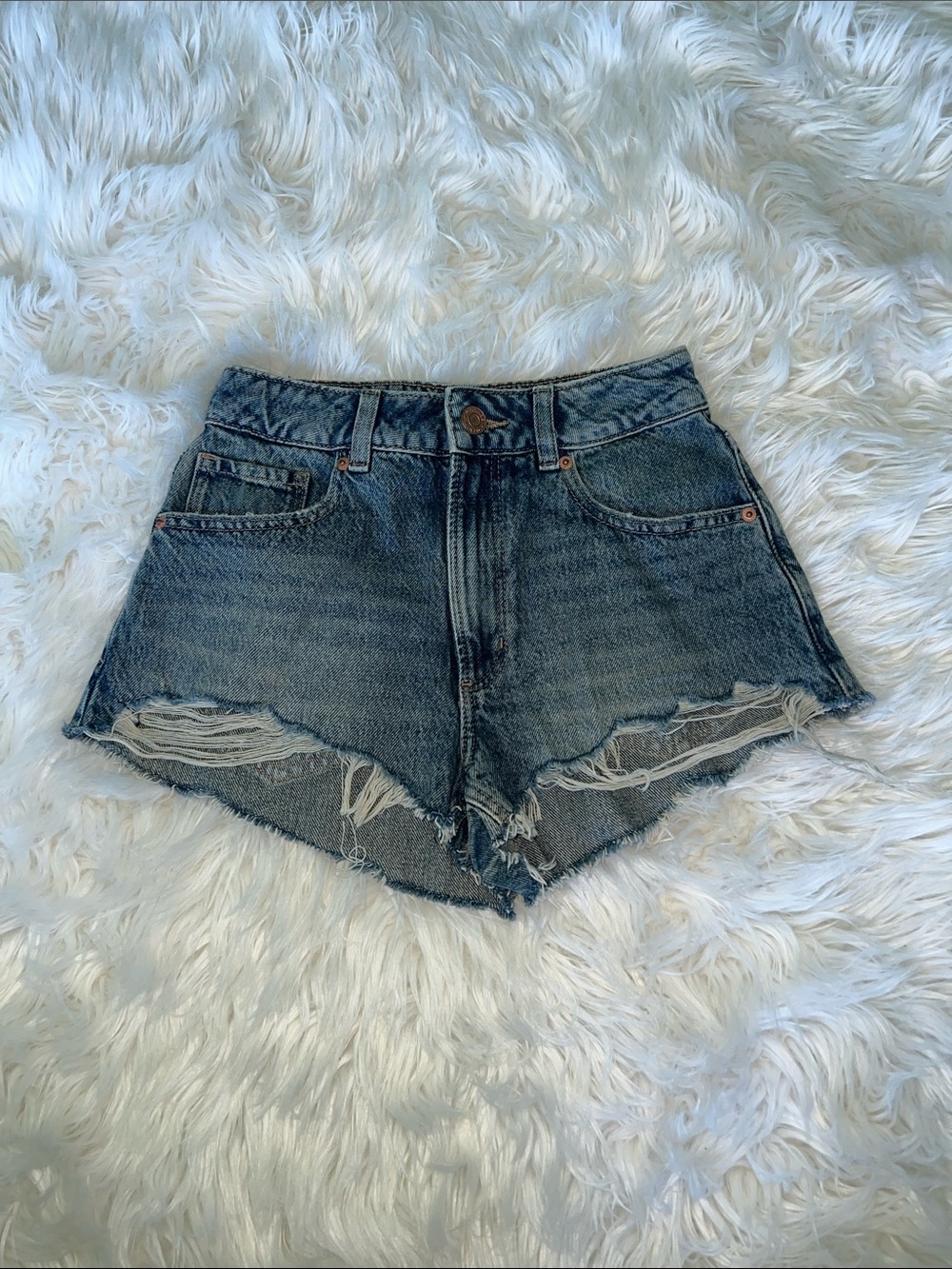 Garage Denim Blue Jean Shorts